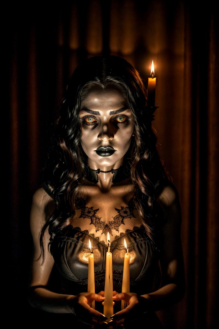 high contrast dramatic face