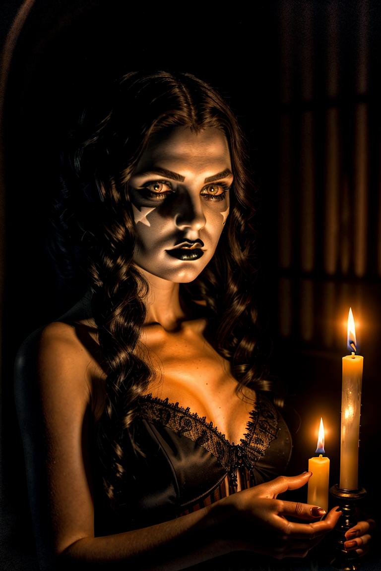 mystery woman in silhouette