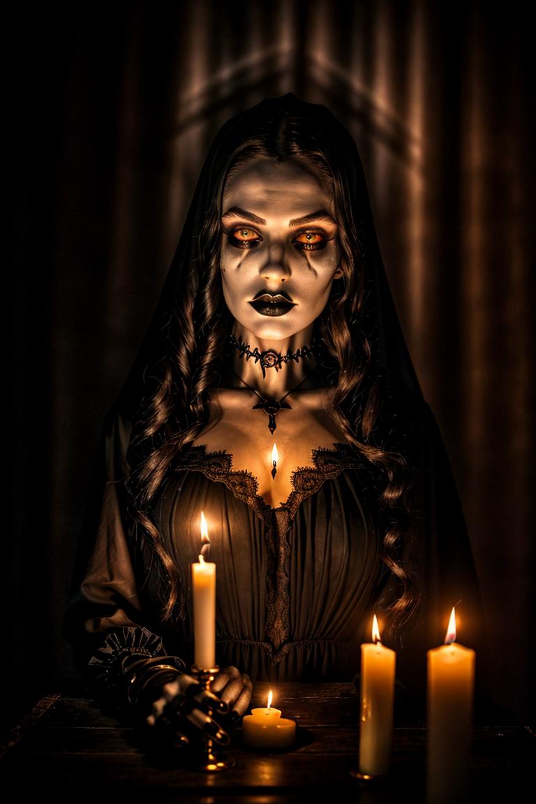 dark tones emotional portrait