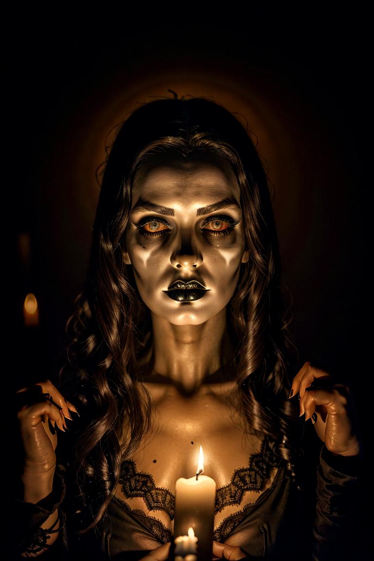 intense stare under light