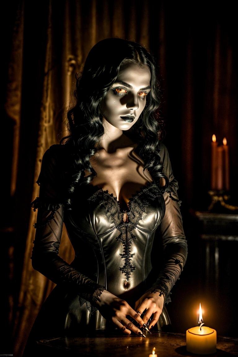 woman in shadows artistic shot