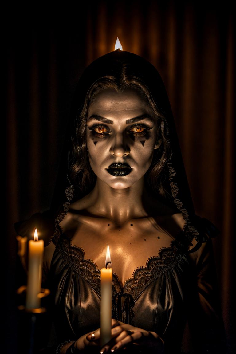 dark tones emotional portrait