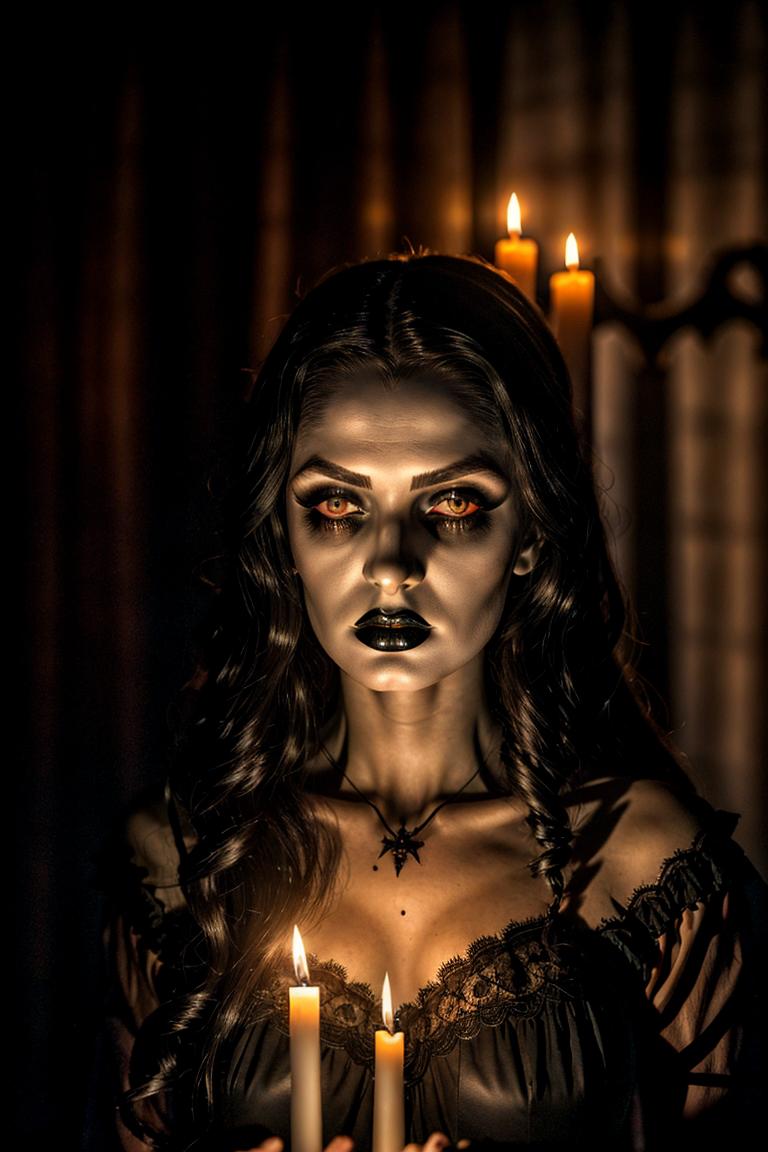 intense stare under light