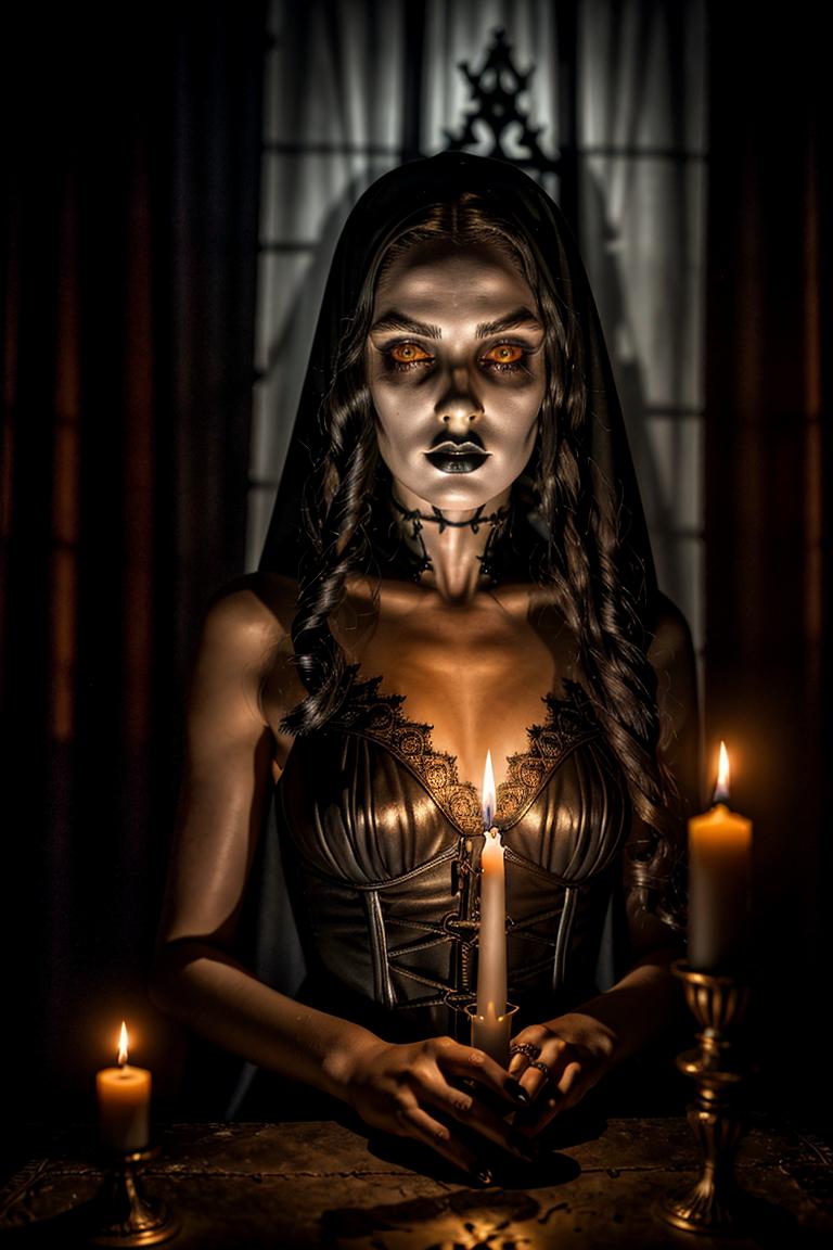 high contrast dramatic face