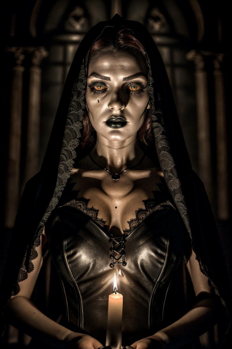 dark tones emotional portrait