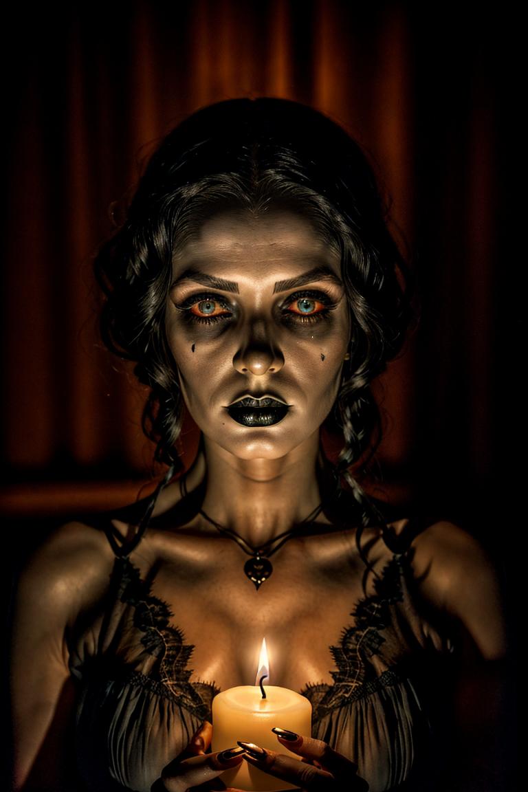 moody dark fashion portrait