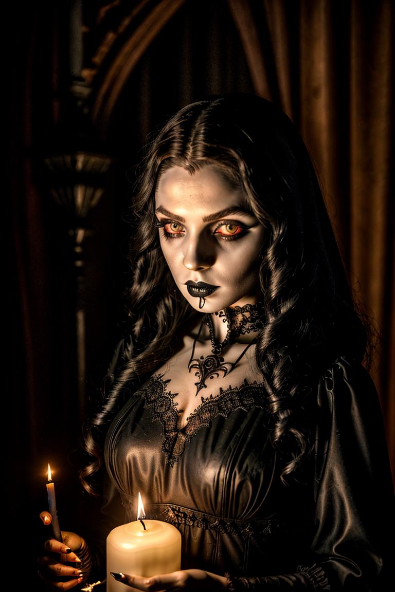 high contrast dramatic face