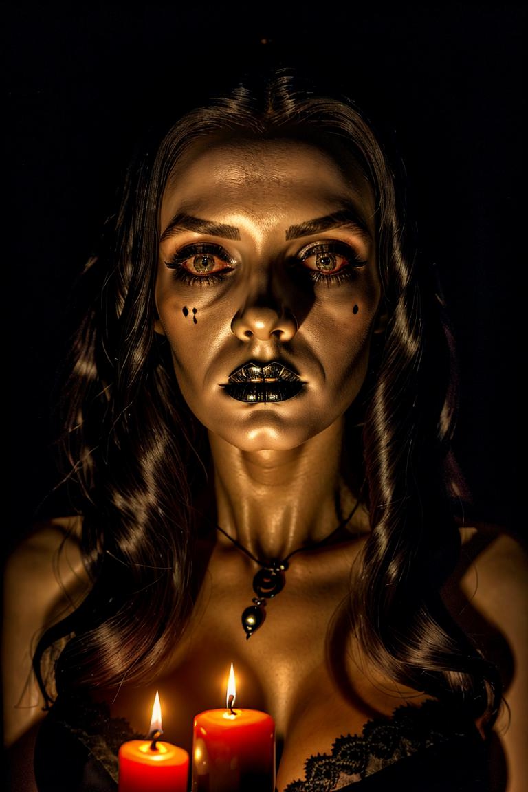 mystery woman in silhouette