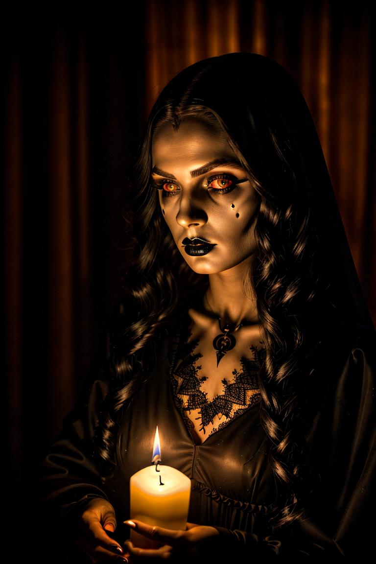 dark tones emotional portrait