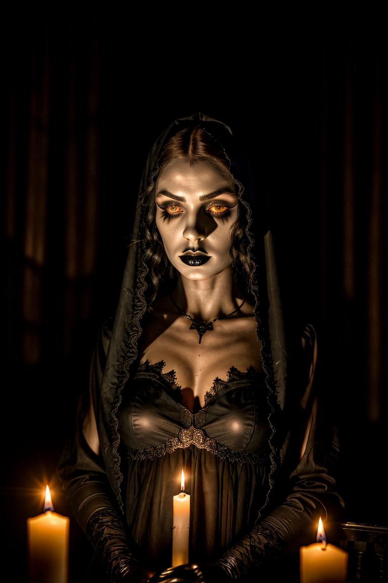 mystery woman in silhouette