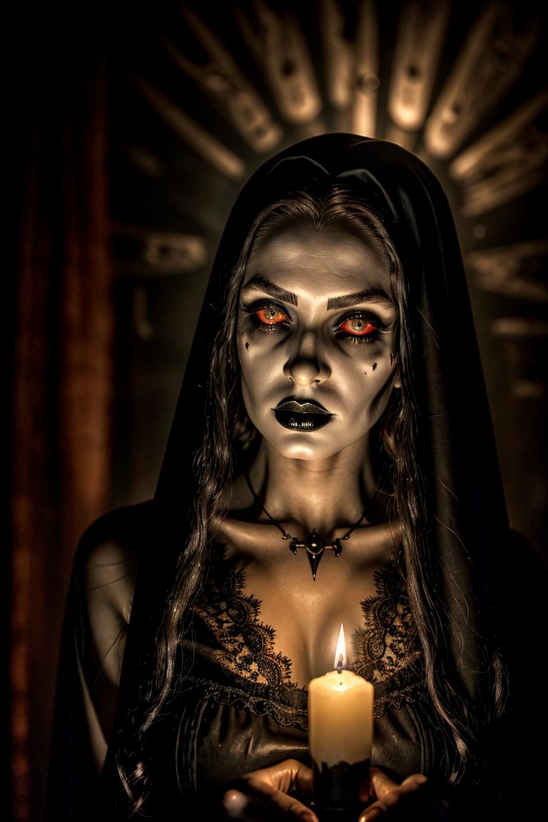 dark tones emotional portrait