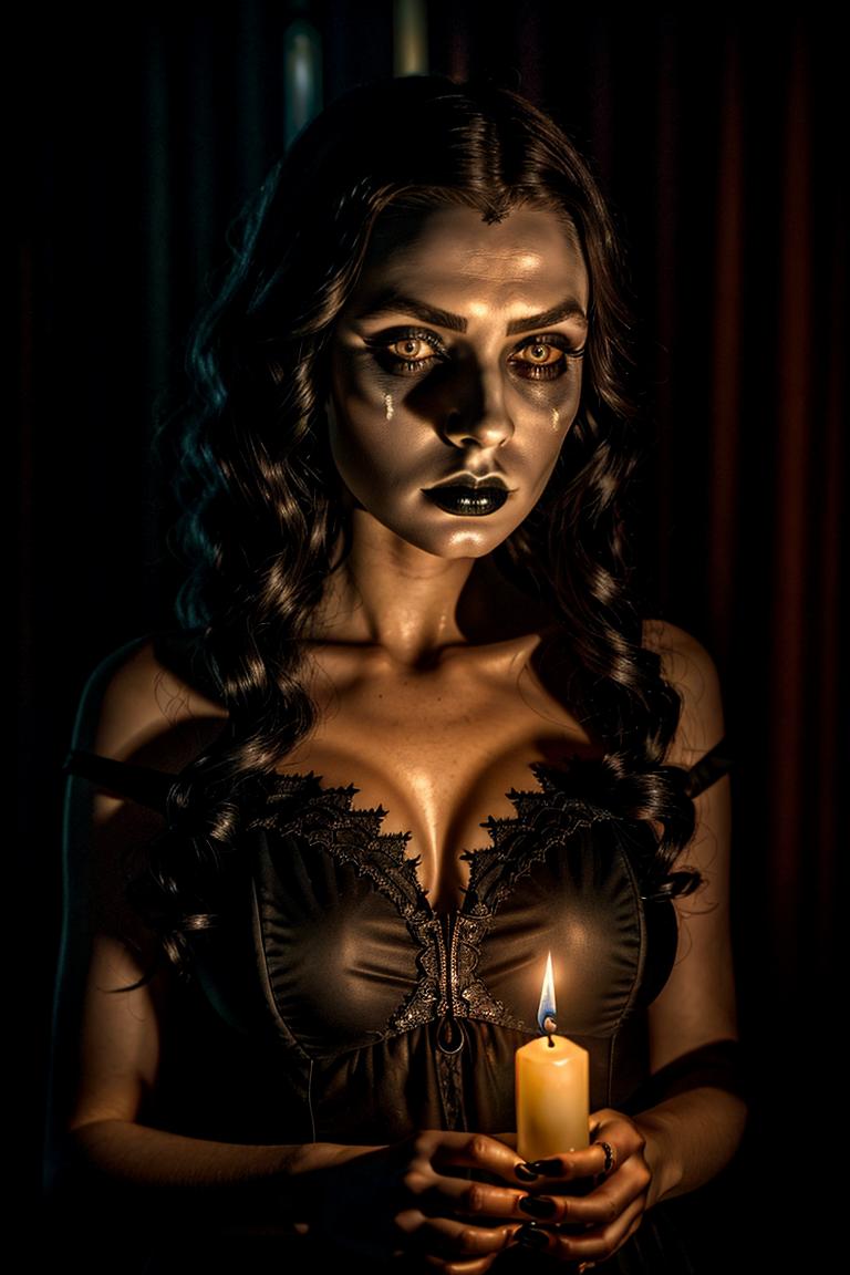 woman in shadows artistic shot