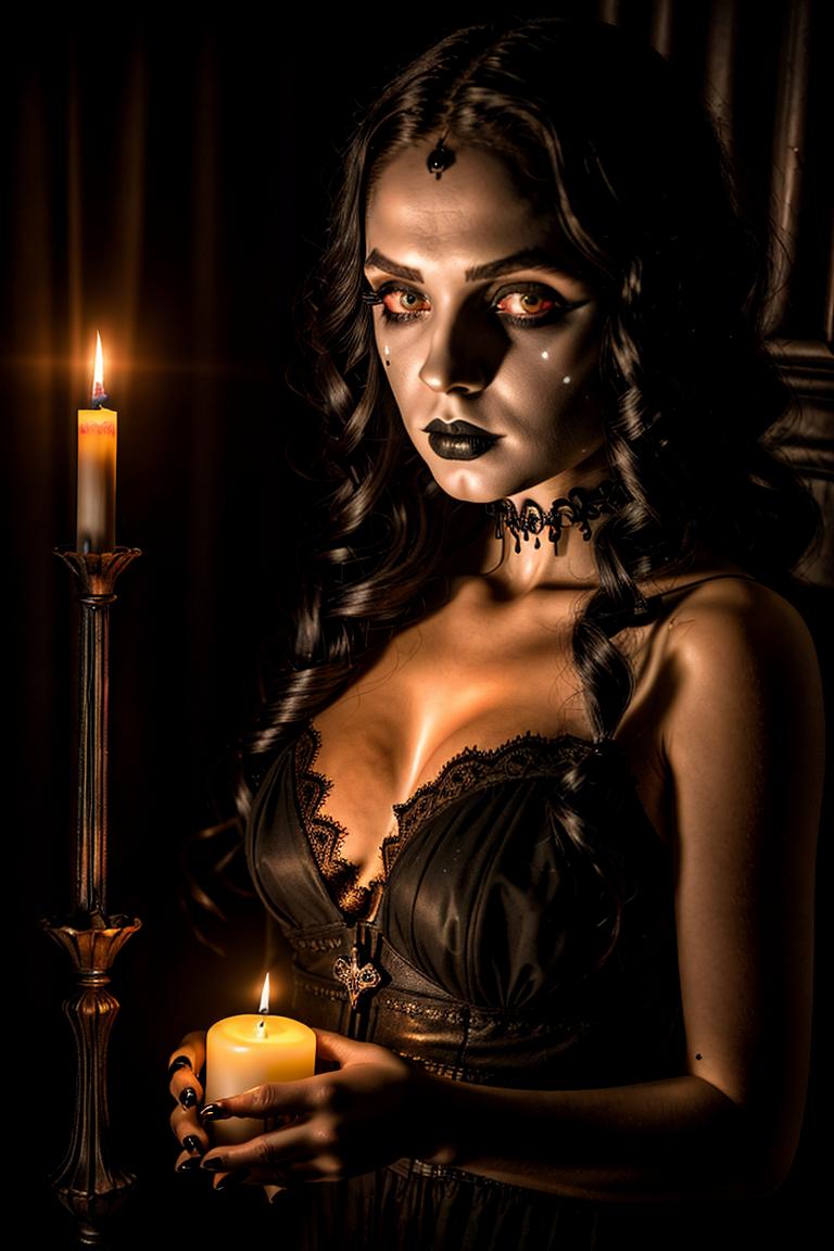 high contrast dramatic face