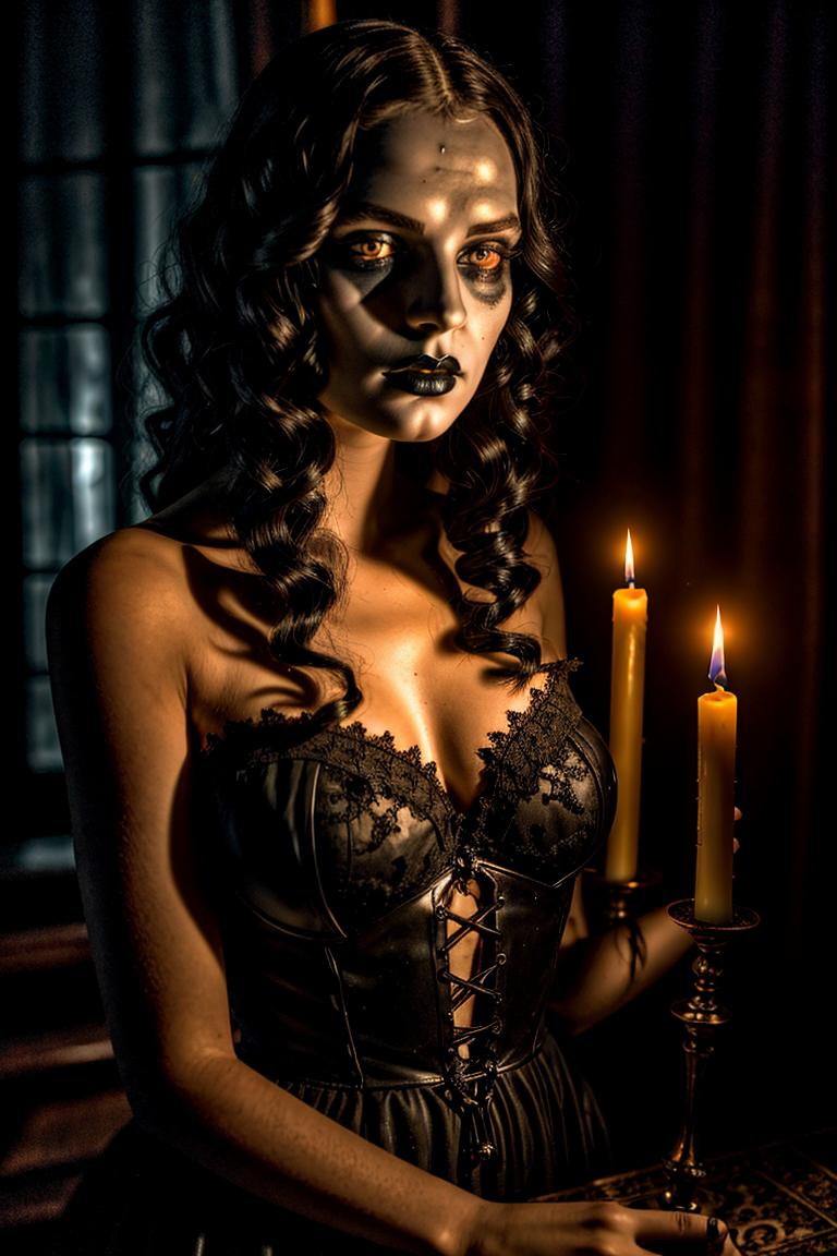 dark tones emotional portrait