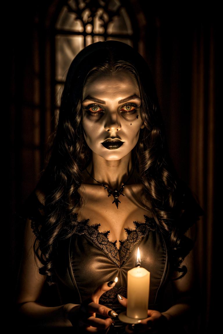 intense stare under light