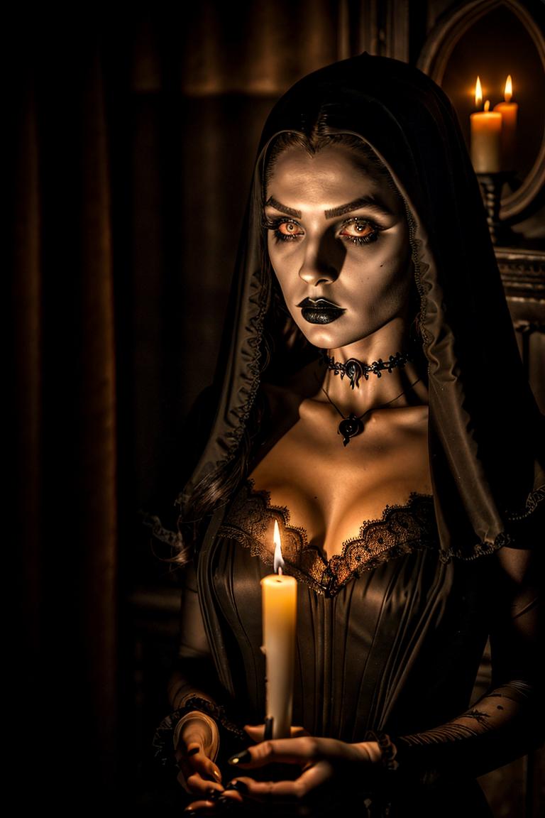 mystery woman in silhouette