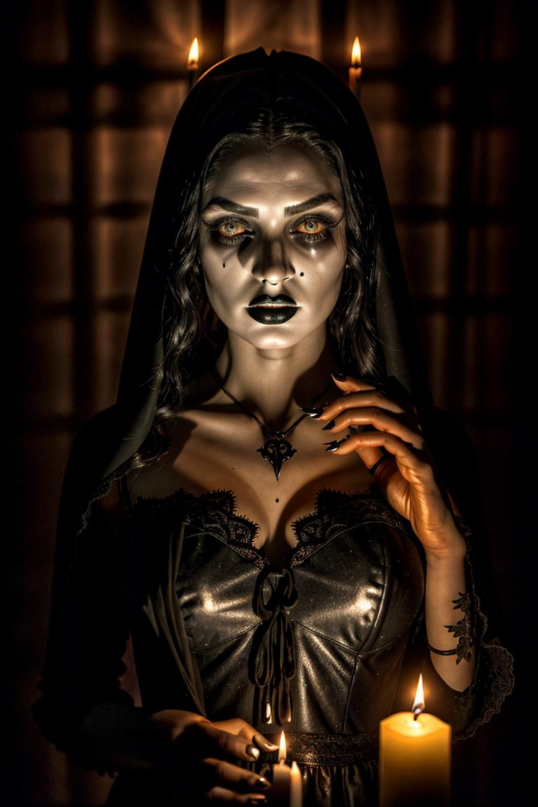 high contrast dramatic face