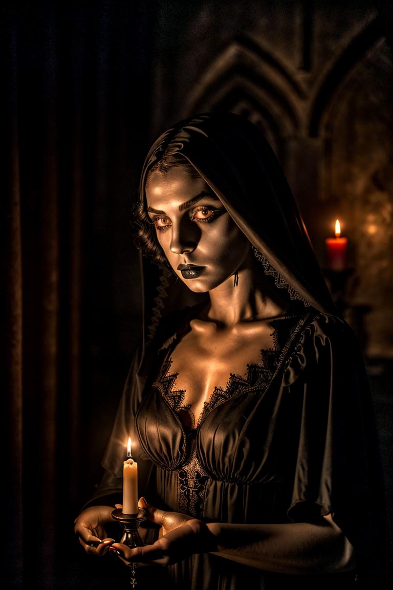 woman in shadows artistic shot