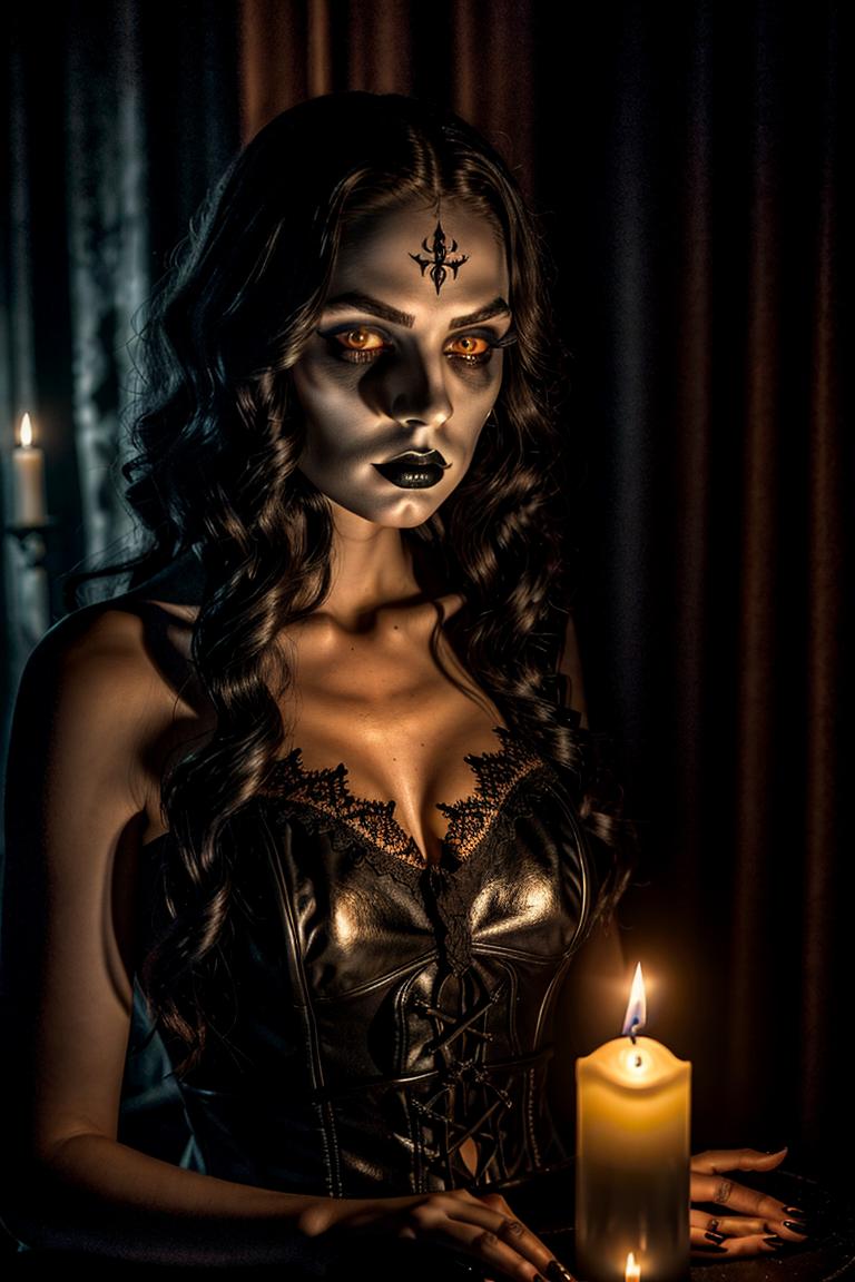 dark tones emotional portrait