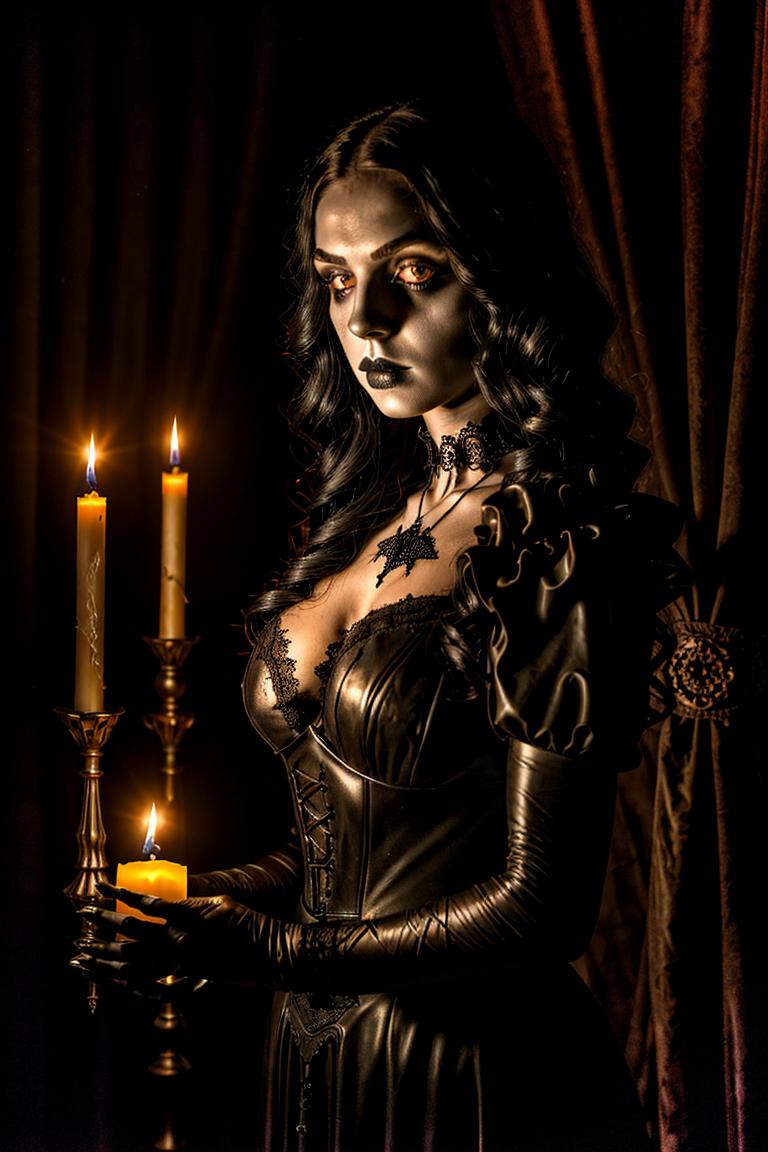 intense stare under light