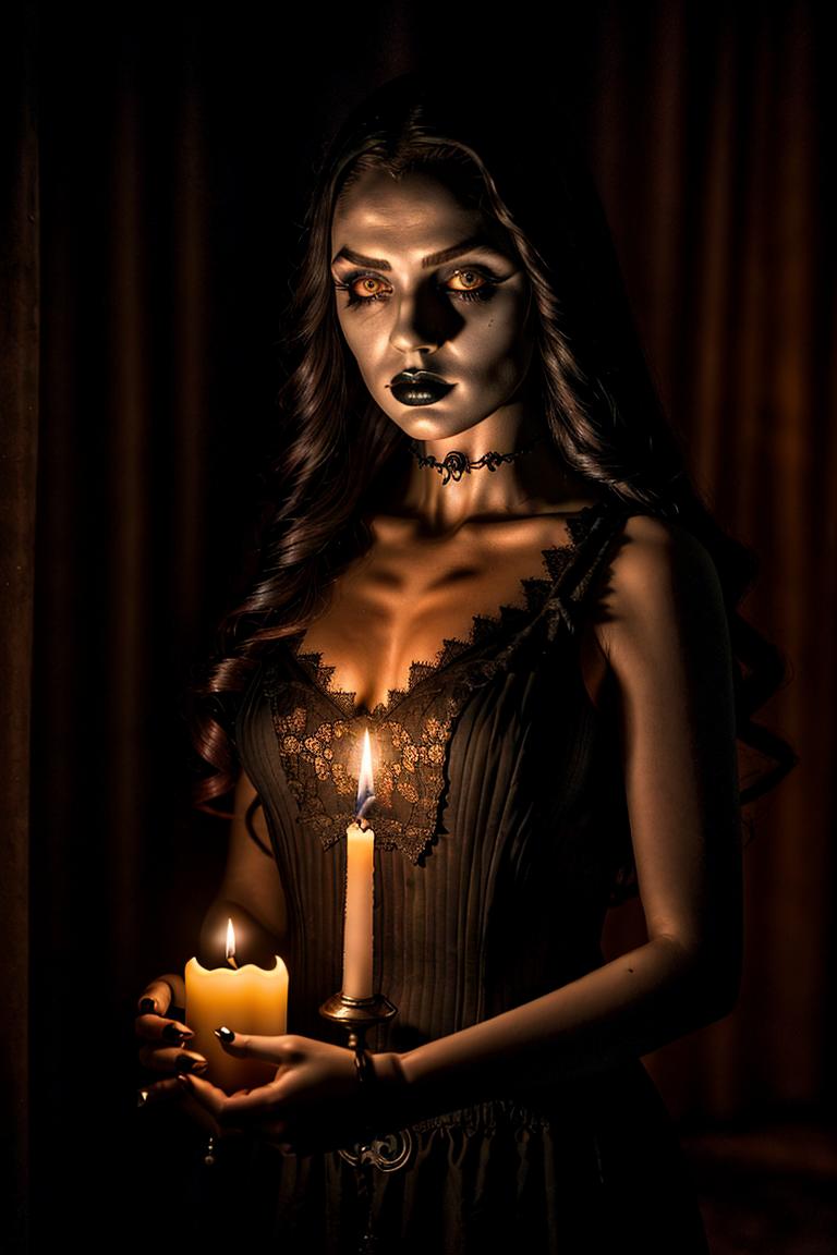 dark tones emotional portrait