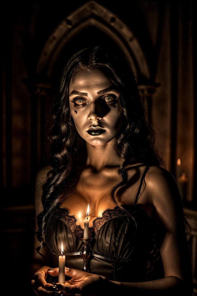 intense stare under light