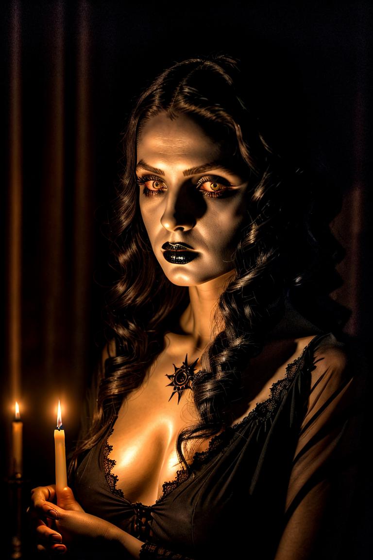 high contrast dramatic face