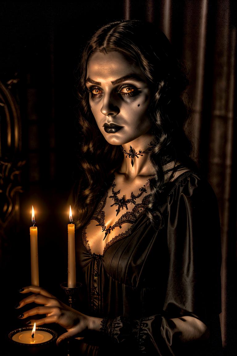 dark tones emotional portrait