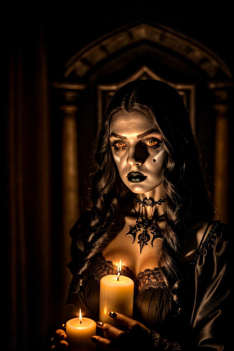 intense stare under light