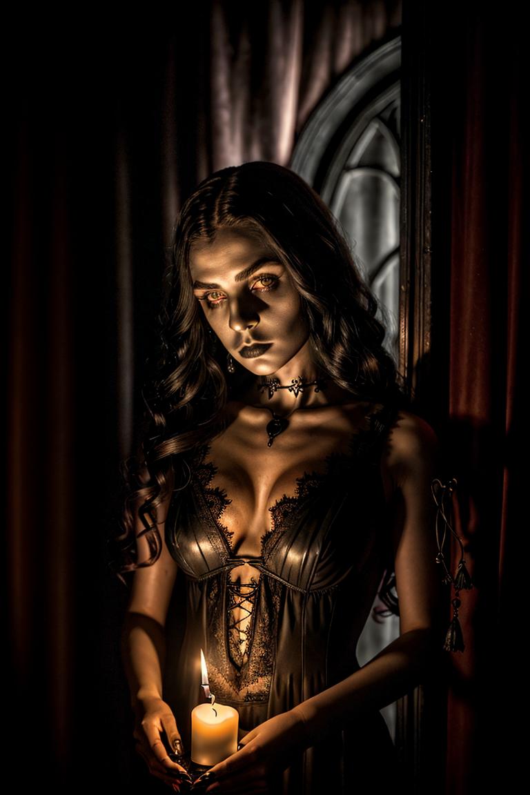 woman in shadows artistic shot