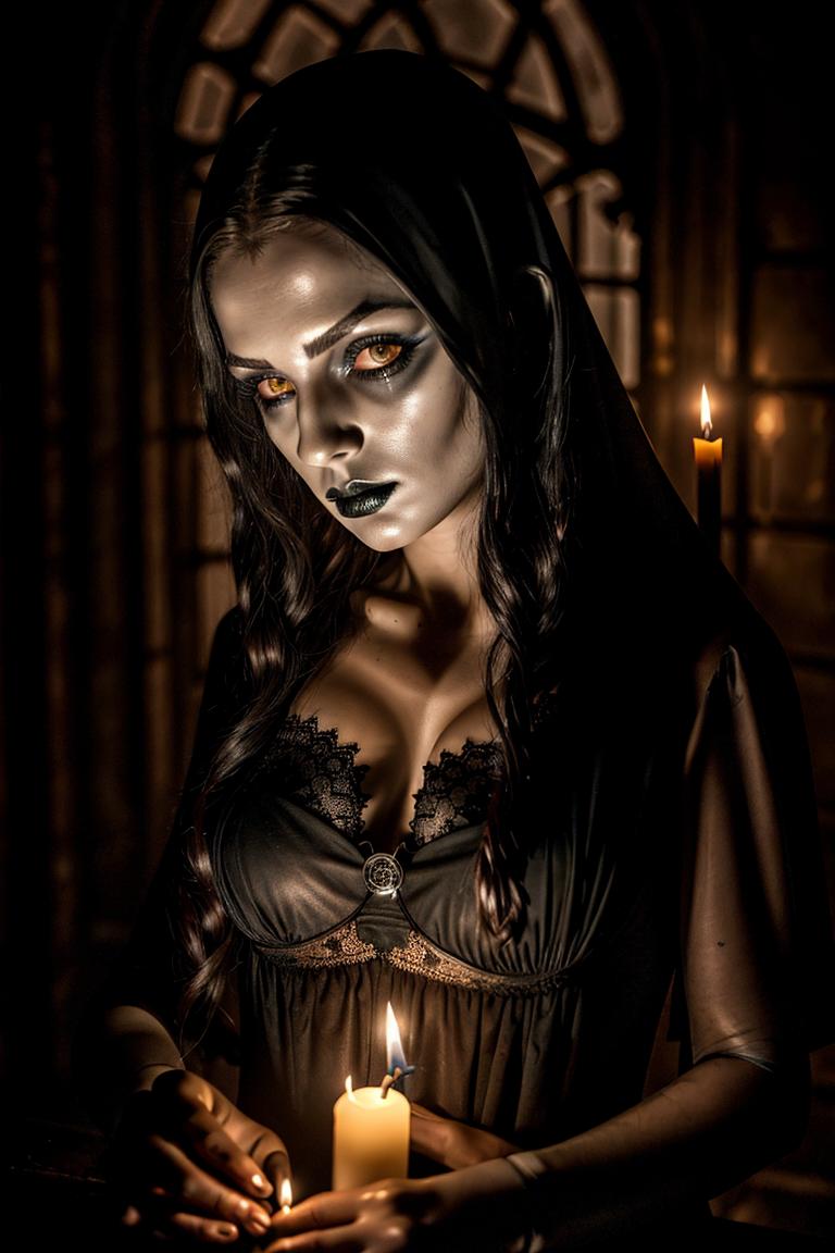 high contrast dramatic face