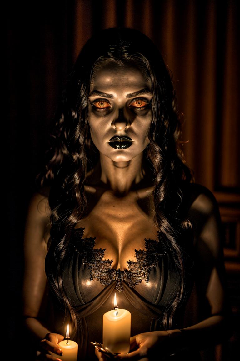 mystery woman in silhouette