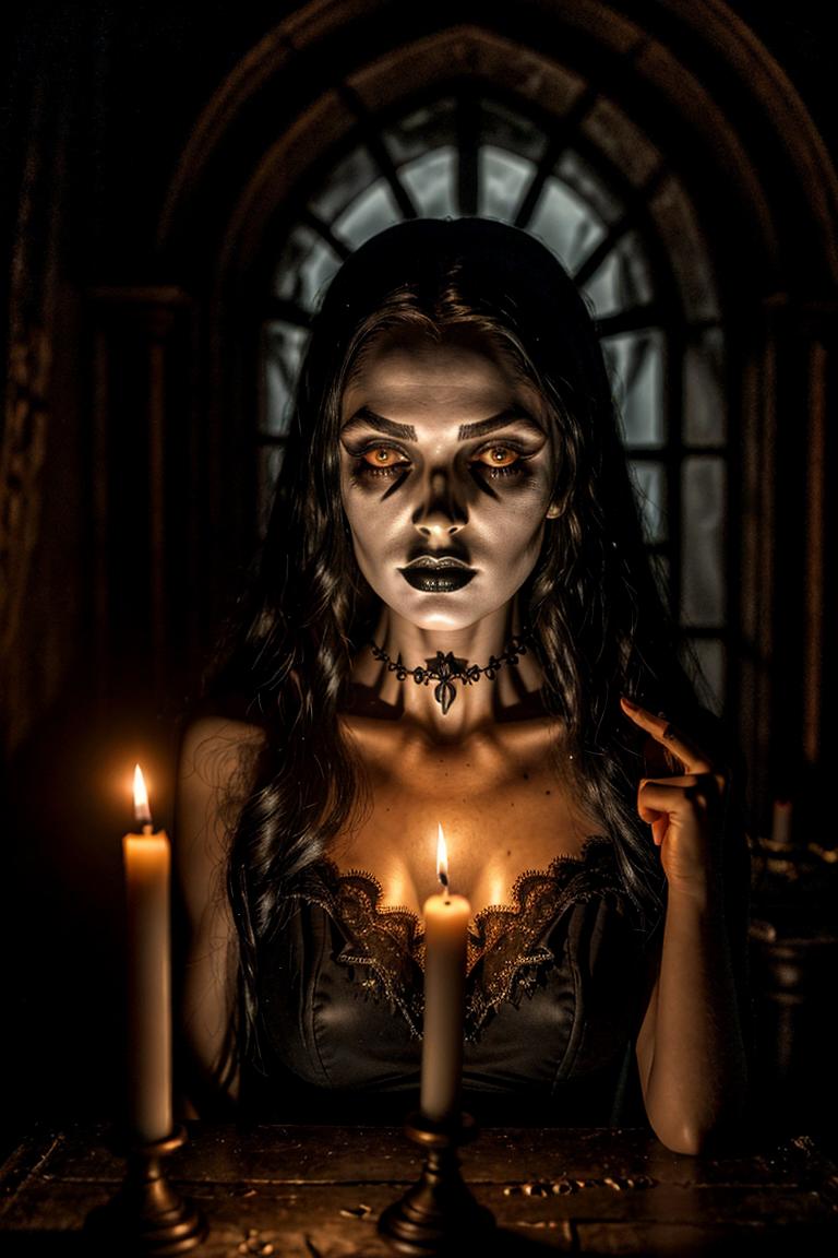 high contrast dramatic face