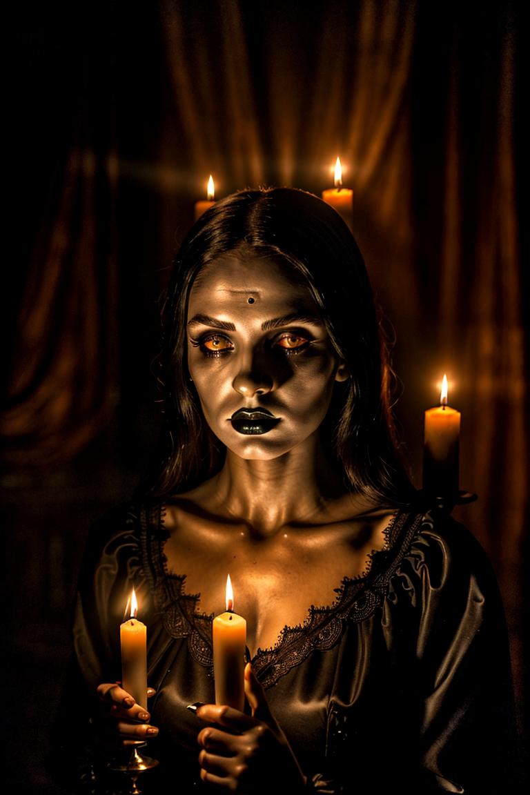 mystery woman in silhouette