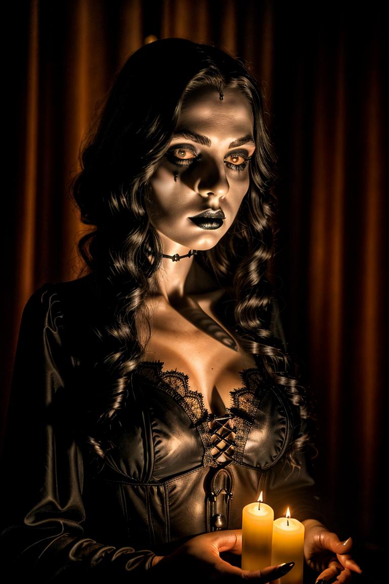 dark tones emotional portrait