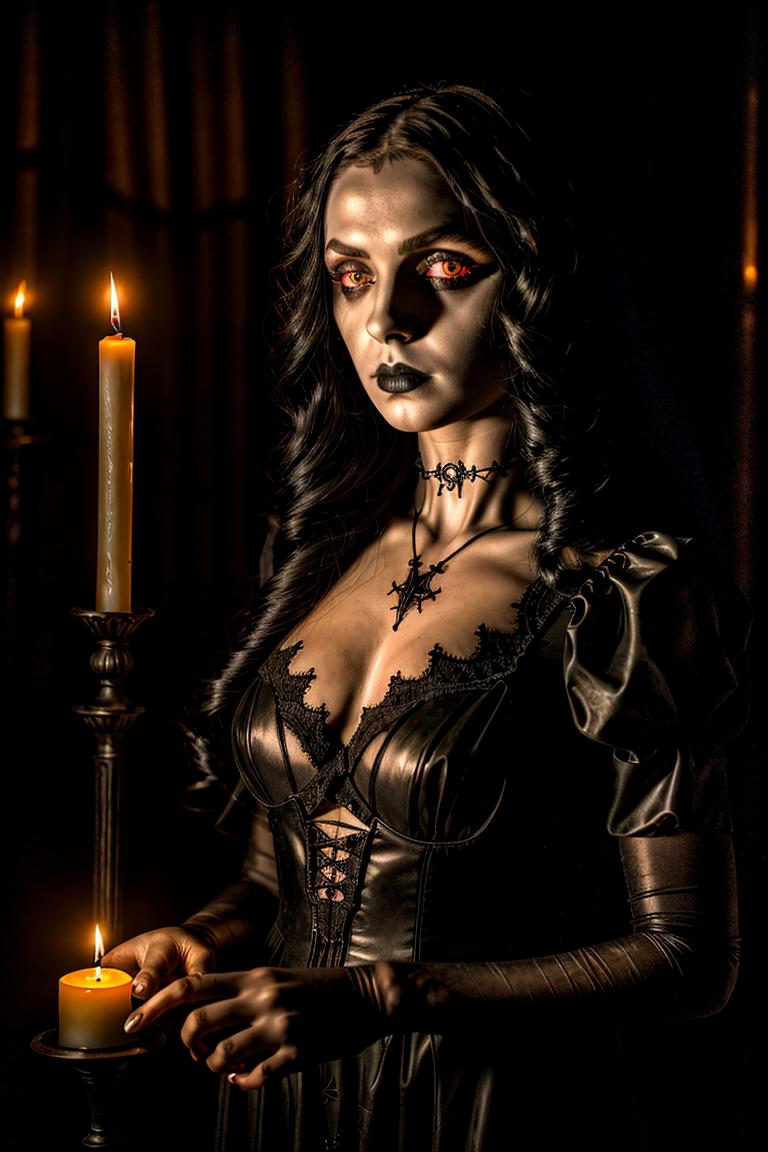 intense stare under light