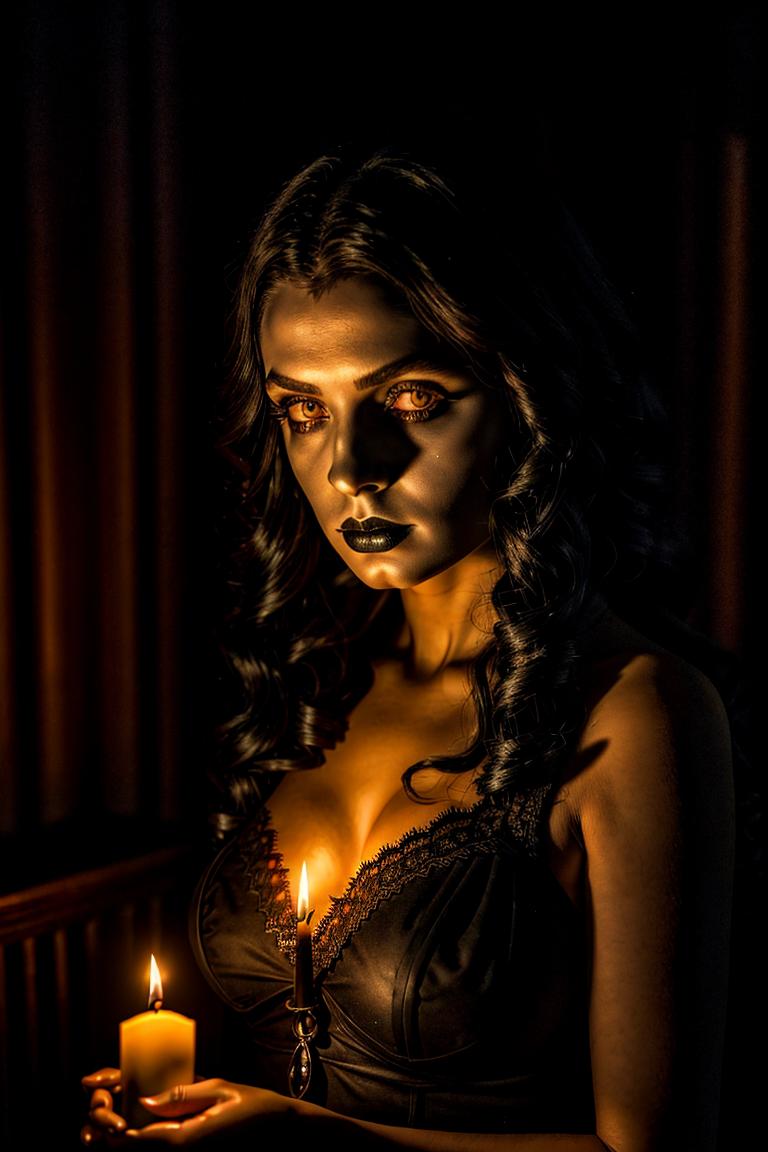 woman in shadows artistic shot