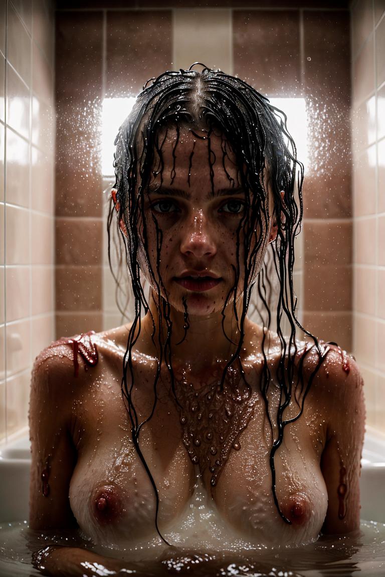 steamy bathroom aesthetic photo