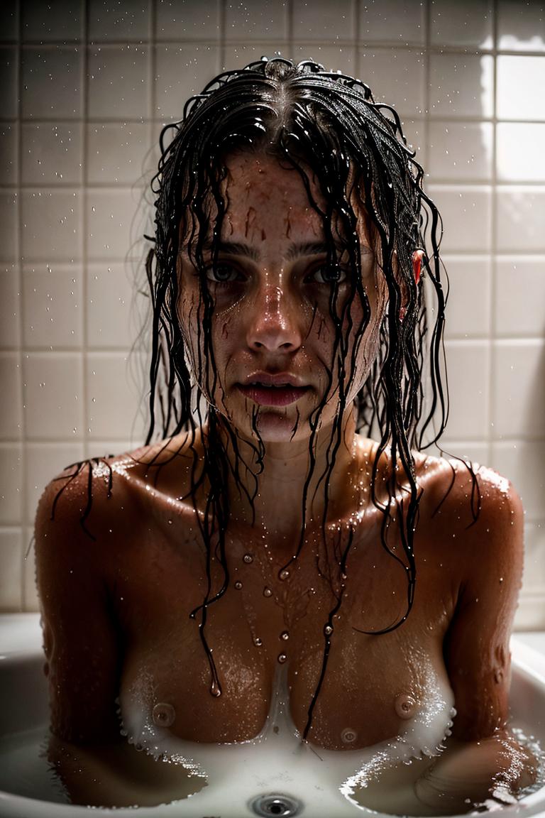 towel wrapped beauty shot