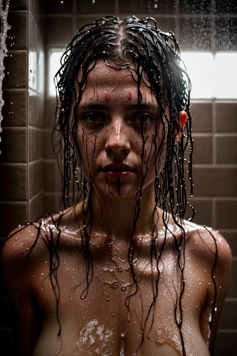 relaxed bath moment photo