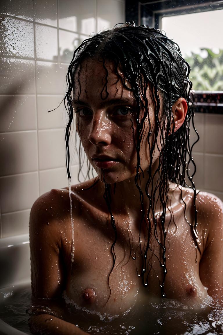 water drops intimate shot