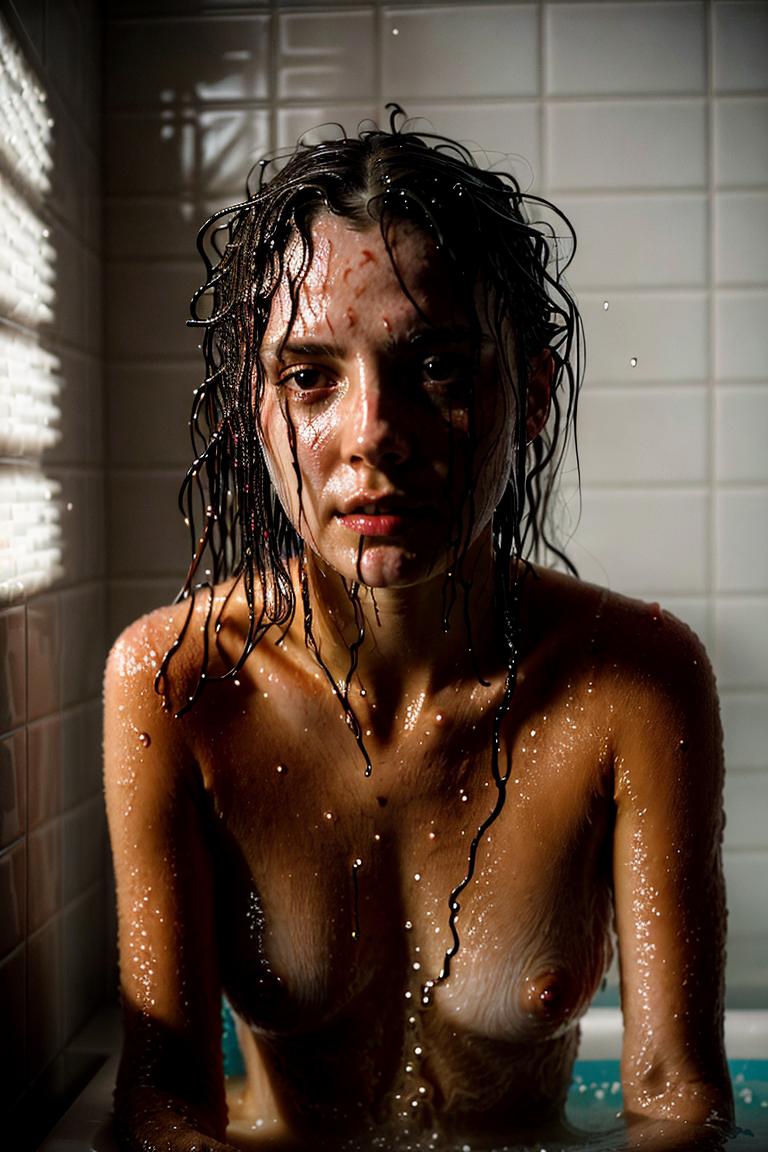 steamy bathroom aesthetic photo