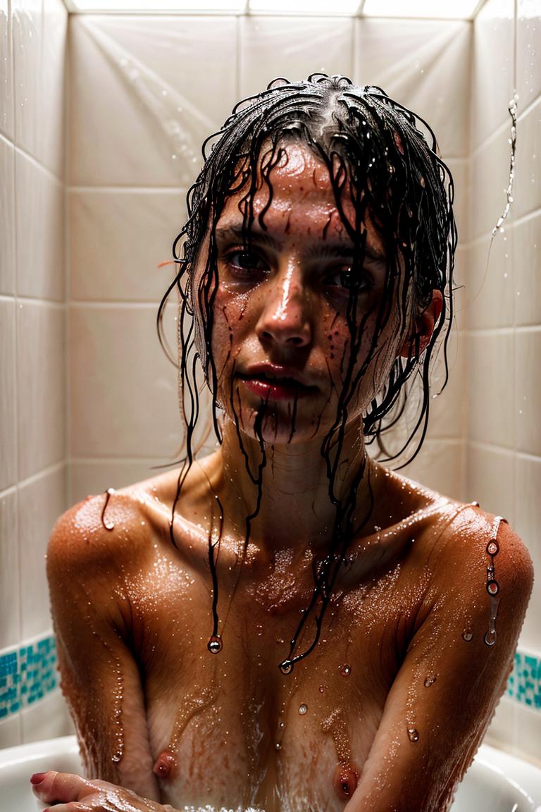 water drops intimate shot