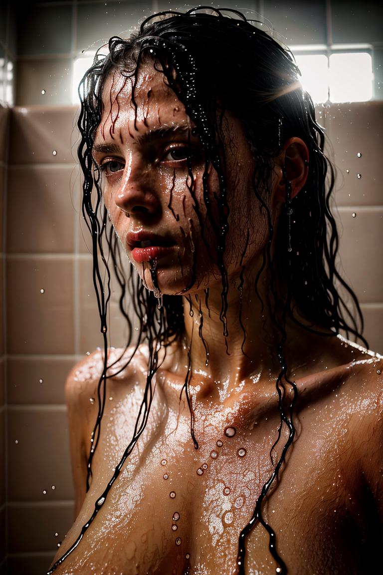 towel wrapped beauty shot