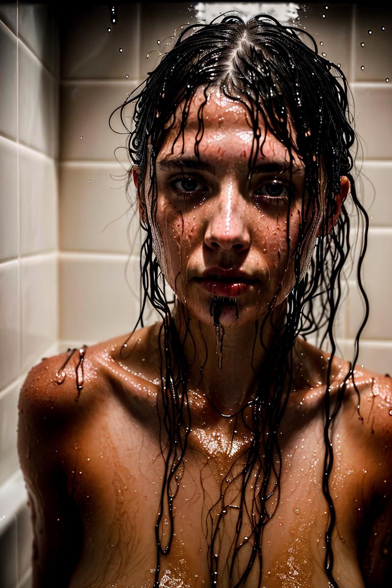 relaxed bath moment photo