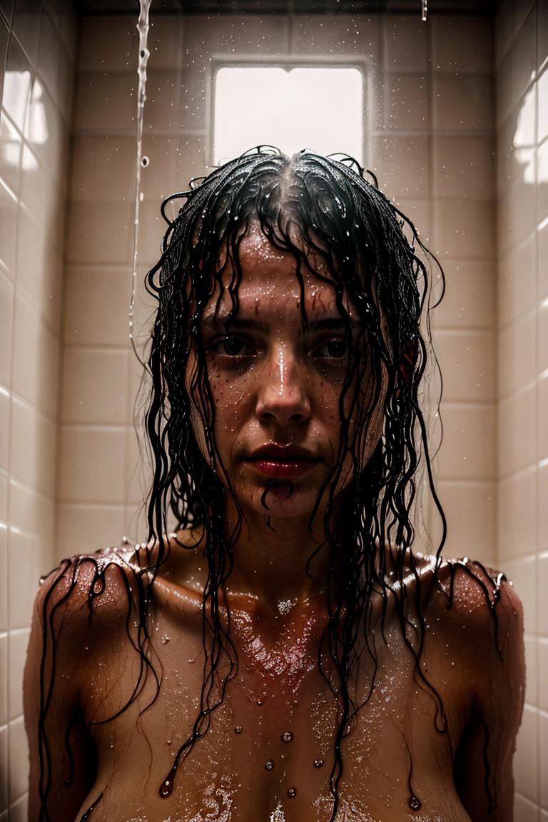 steamy bathroom aesthetic photo