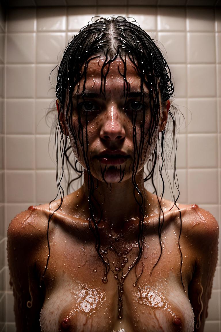 relaxed bath moment photo