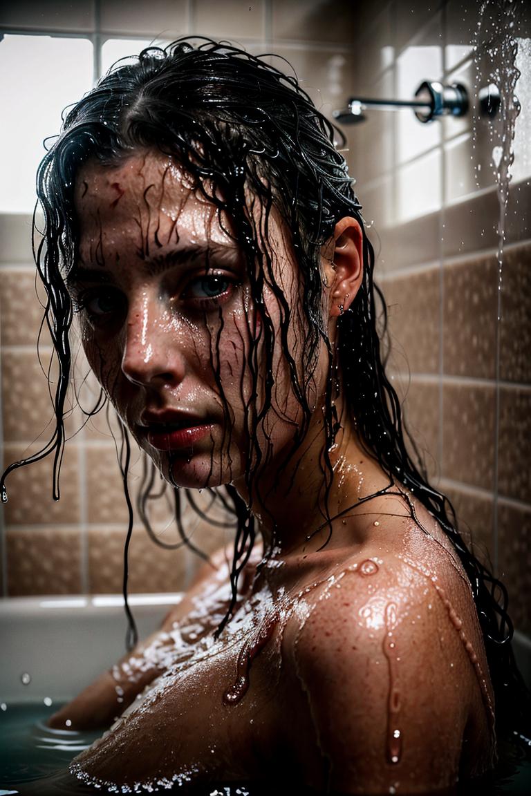 relaxed bath moment photo