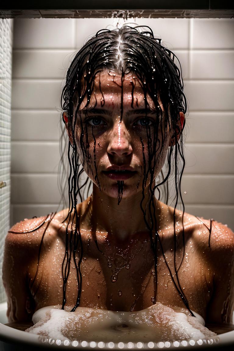 towel wrapped beauty shot