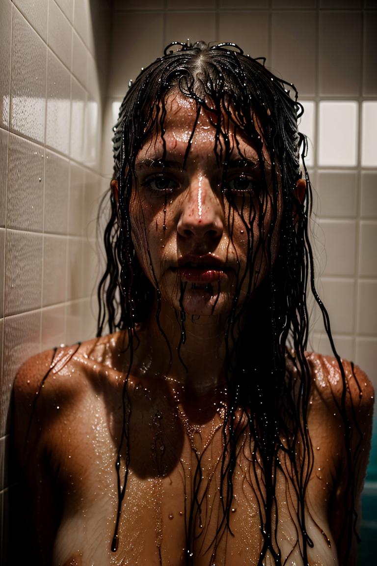 relaxed bath moment photo